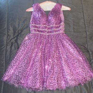 A Line Tulle Short Prom Party Dress Homecoming Dresses